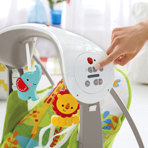 FISHER PRICE - RAINFOREST FRIENDS TAKE-ALONG SWING & SEAT 2IN1 (CCN92)