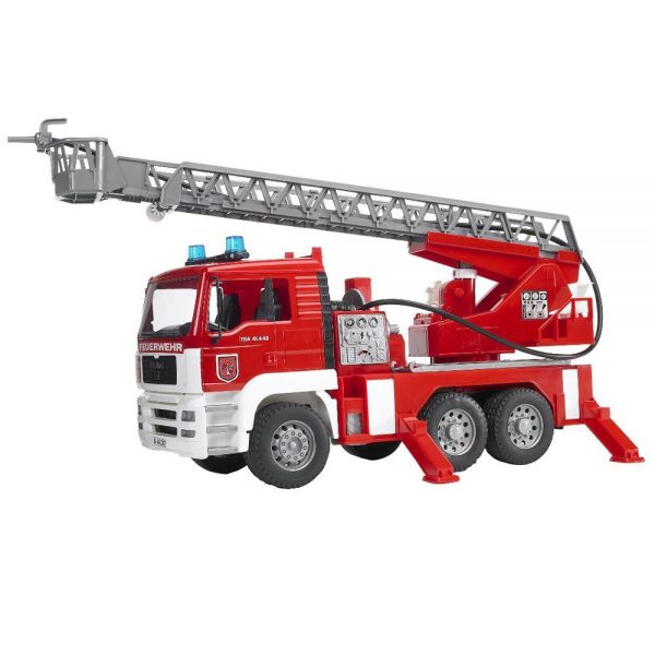 BRUDER MAN TGA FIRE ENGINE WITH LADDER, WATER PUMP AND L & S MODULE 02771