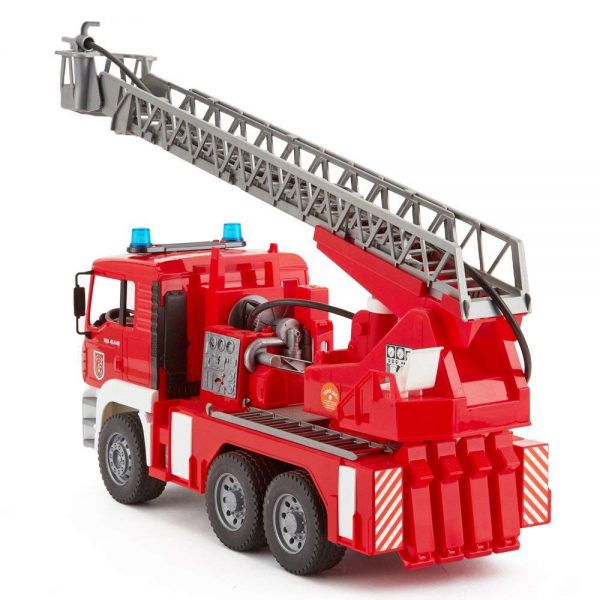 BRUDER MAN TGA FIRE ENGINE WITH LADDER, WATER PUMP AND L & S MODULE 02771
