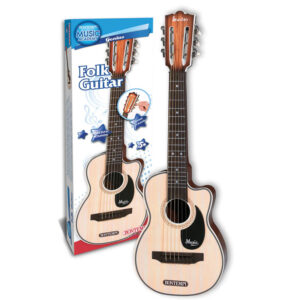 Bontempi 70 Cm Plastic Guitar Wood Finish Folk Style 20 7010