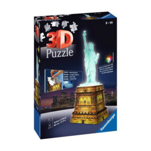 Ravensburger Puzzle 3D 108 pcs Statue Of Liberty Night Edition 12596