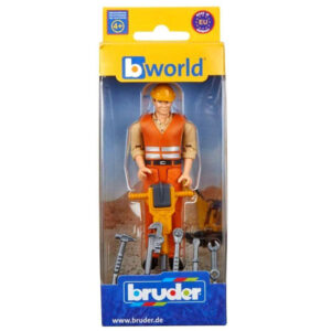 Bruder 60020 Construction Worker With Accessories