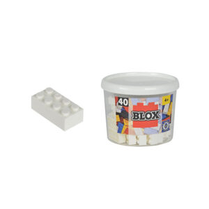 Blox 40 White 8 Pin Bricks In Box 104118890