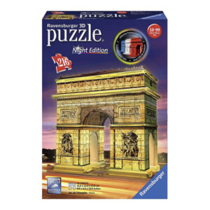 Ravensburger 3D Puzzle Arc De Triomphe Triumphal Arch, Night 216D 12522