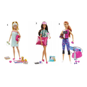 BARBIE WELLNESS - ΗΜΕΡΑ ΟΜΟΡΦΙΑΣ (3 ΣΧΕΔΙΑ) GKH73