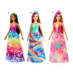 Barbie Πριγκιπισσα (3 Σχεδια) Gjk12