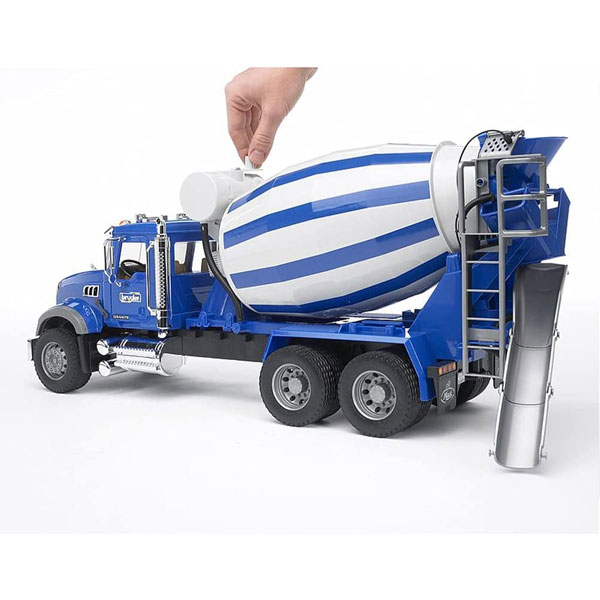 Bruder MACK Granite Cement mixer 02814 - Image 3