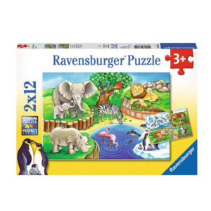 Ravensburger Puzzle Animals at the Zoo 2x12d 07602