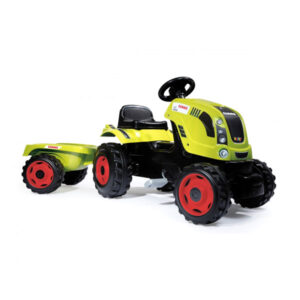 SMOBY CLAAS FARMER XL TRACTOR + TRAILER 7/710114