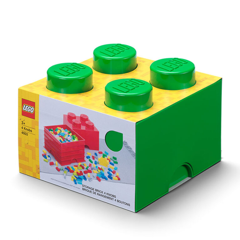 LEGO STORAGE BRICK 4 DARK GREEN King of Toys Online & Retail Toy Shop