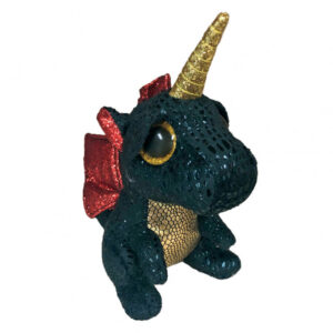 TY Beanie Boos Grindal Χνουδωτό Δράκος Μονόκερος Πράσινος με Χρυσό 15εκ. 1607-36321