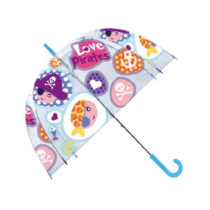 Transparent Bell Umbrella 19" Manual Pirates Kl10678