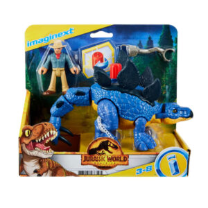 Imaginext - Jurassic World 3 - Δεινοσαυρος Και Φιγουρα Gvv65