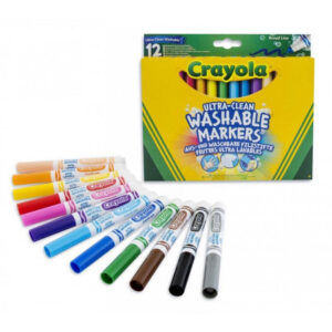 Crayola 12 Χοντροι Μαρκαδοροι Πλενομενοι 58-8340