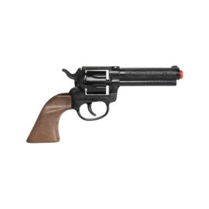 GONHER PLASTIC COWBOY REVOLVER 8 SHOTS - BLACK 119/6
