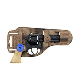 GONHER PLASTIC COWBOY REVOLVER 8 SHOTS - BLACK 3119/6