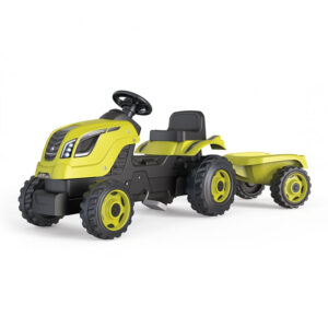Smoby Farmer Xl Green Tractor + Trailer 710130