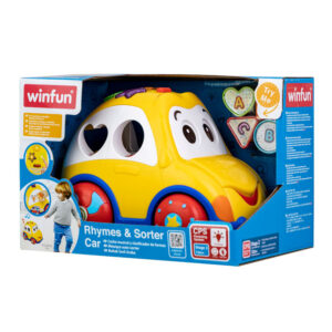 Winfun Το Αστειο Αυτοκινητακι Rhymes & Sorter Car Μιλα Ελληνικα 401015