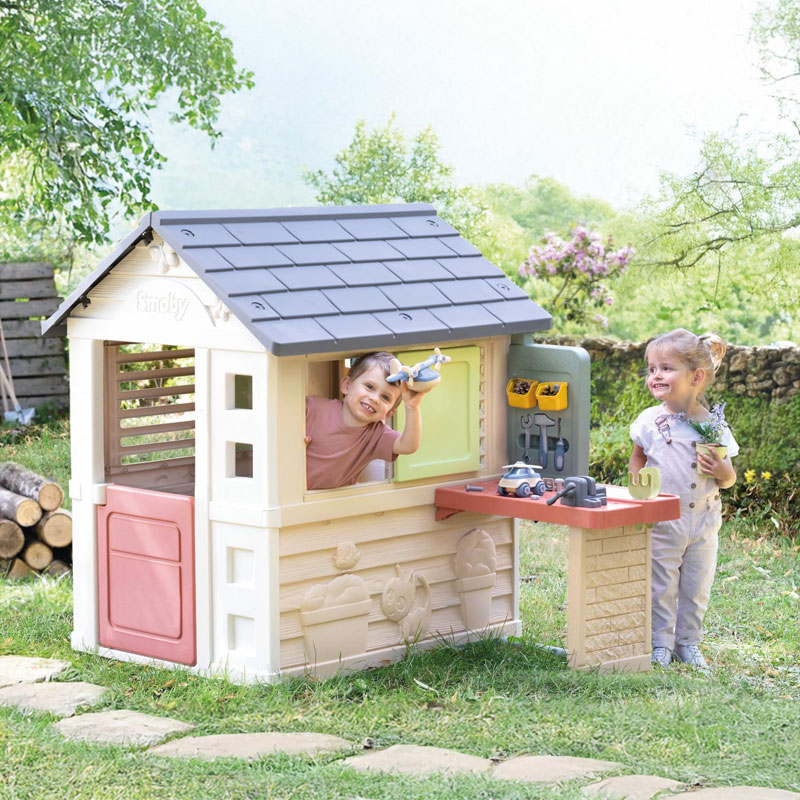 Smoby Life Nature Playhouse + Workshop 7600810742 - Image 2