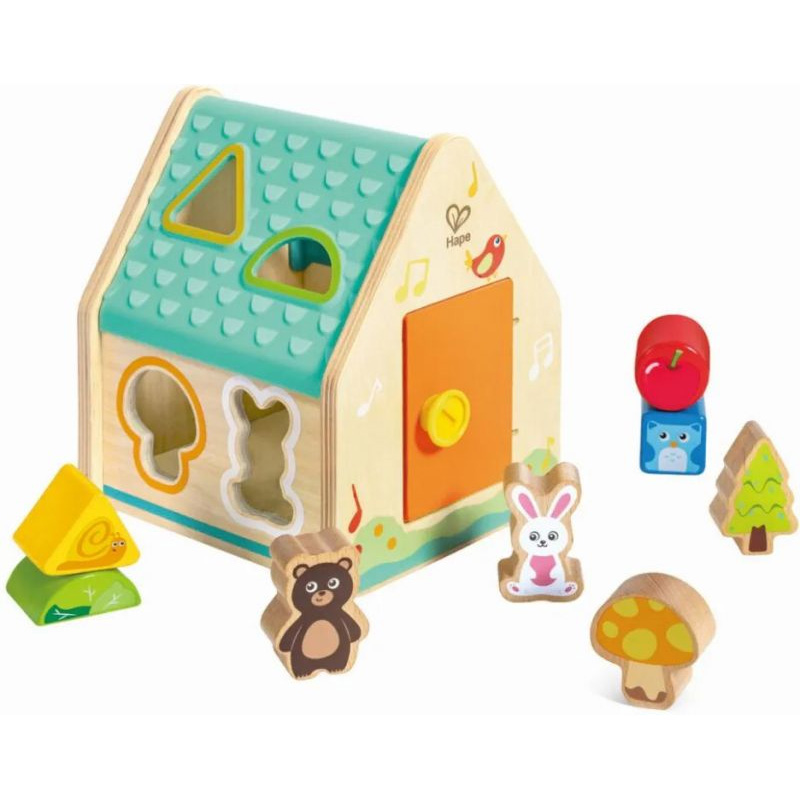 Hape Early Explorer Ξυλινο Critter House Shape Sorter E0515A - Image 2