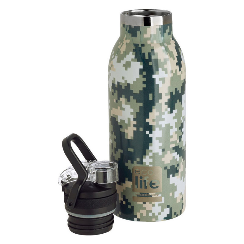 Ecolife Sport Thermos Stainless Steel 500ml Green - Image 2