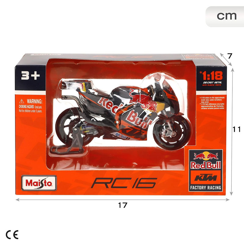 Maisto 34393 1:18 Moto Gp-Red Bull Ktm Factory Racing 2023 - Image 2